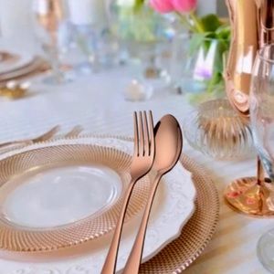 Pottery Barn Monique Lhuiller MarLowe Servers 2 piece set. ROSE GOLD